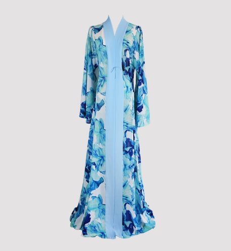 Carol Turquoise Blue: The Ultimate Luxury Silk Kimono for Resort Wear