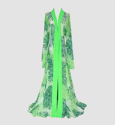 Carol Palm Green: The Ultimate Luxury Resort Kimono for Summer 2025