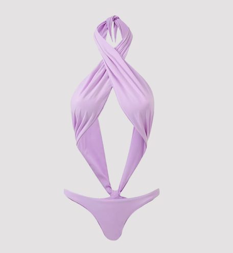Leila Lilac: The Ultimate Cross Body Swimsuit for Your Perfect Beach Look